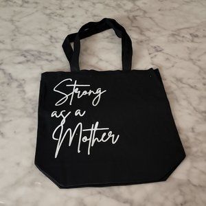 Black Reusable shopping tote